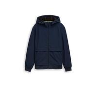 Tom Tailor Denim Regular Fit Funktionsjacke mit Kapuze in Dunkelblau, Größe L
