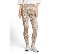 Denim Tom Tailor - Sport Leggings brown beige zebra print - Gr. - M