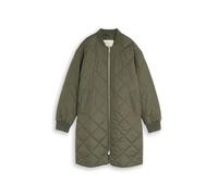 Denim Tom Tailor - Steppmantel mit Bomberkragen urban olive green - Gr. - S