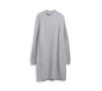 Denim Tom Tailor - Strickkleid mit Stehkragen cement grey mélange - Gr. - L