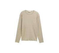 Rundhalspullover TOM TAILOR DENIM, Herren, Gr. XL, beige abbe, Strick, Obermaterial: 100% Baumwolle, Strukturmuster, regular fit taillenbedeckt, Rundhals, Pullover Rundhalspullover, mit Struktur (5778