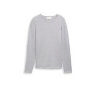 Rundhalspullover TOM TAILOR DENIM Gr. XL, grau (light stone grey melange) Herren Pullover (71438547-XL) light stone grey melange
