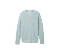 Denim Tom Tailor - Strickpullover im Washed-Look dusty mint blue - Gr. - S