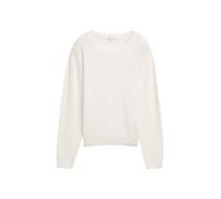 Denim Tom Tailor - Strickpullover mit Rundhalsausschnitt off white - Gr. - S