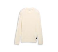 Denim Tom Tailor - Strickpullover mit Rundhalsausschnitt wool white - Gr. - XXL