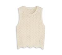 Denim Tom Tailor - Stricktop mit Lochmuster dove white - Gr. - XL