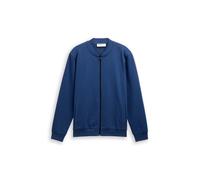 Sweatshirt TOM TAILOR DENIM, Herren, Gr. L, ocean night blau, Sweatware, Obermaterial: 60% Baumwolle, 40% Polyester, unifarben, regular fit normal, ohne Ausschnitt, Rippbündchen, Sweatshirts Sweatshir