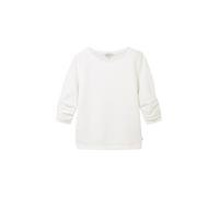 TOM TAILOR DENIM - Strukturiertes Sweatshirt off white M