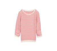 Denim Tom Tailor - Sweatshirt mit Streifenmuster red white structure stripe - Gr. - XS