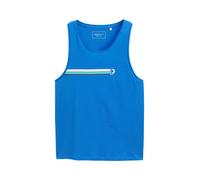 Denim Tom Tailor - Tanktop mit Print strong blue - Gr. - S