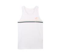 TOM TAILOR Denim Herren Sommer Tanktop mit Logo-Print, 20000 - White, S
