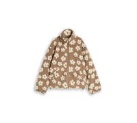 Denim Tom Tailor - Teddy Jacke mit Blumenmuster brown teddy flower artwork - Gr. - XL
