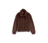 Denim Tom Tailor - Teddy Sweatjacke soft chocolate brown - Gr. - L