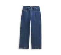 Denim Tom Tailor - TTADEA BARREL Jeans mit verstellbarer Beinöffnung clean dark stone blue denim - Gr. - XL