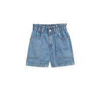 TOM TAILOR DENIM - Paperbag Jeans Shorts Clean Mid Stone Blue Denim XS