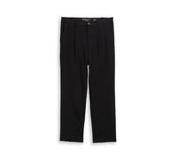 Chinohose TOM TAILOR DENIM, Herren, Gr. 34, Länge 30, schwarz, Web, Obermaterial: 63% Polyester, 33% Viskose, 4% Elasthan. Futter: 100% Polyester, unifarben, loose fit knöchellang, Hosen Chinohose, mi