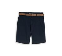 Denim Tom Tailor - TTREGULAR Chino Shorts mit Gürtel sky captain blue - Gr. - XL
