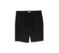 Denim Tom Tailor - TTRELAXED Shorts mit Leinenanteil black - Gr. - L