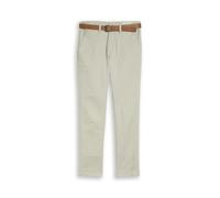 Denim Tom Tailor - TTSLIM Chino Hose mit Gürtel elemental grey - Gr. - 36/34