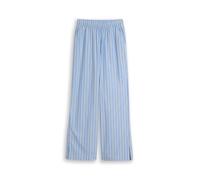 Tom Tailor Denim Wide Leg Hose aus reiner Baumwolle in Bleu Melange, Größe XS