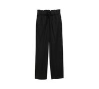 TOM TAILOR DENIM - Wide Leg Paperpag Hose deep black XS