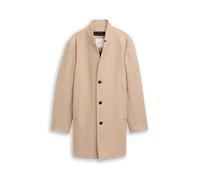 Wolljacke TOM TAILOR DENIM, Herren, Gr. L, beige sanftes weiß brushed twill, Web, Obermaterial: 73% Polyester, 23% Wolle, 2% Polyacryl, 1% Viskose, 1% sonstige Fasern. Futter: 100% Polyester, unifarbe