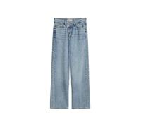 Weite Jeans MARC O'POLO "aus Lyocell-Leinen-Baumwolle-Mix", Damen, Gr. 29, Länge 32, light blau, Obermaterial: 61% Lyocell, 20% Leinen, 19% Baumwolle, unifarben, loose fit lang, Jeans (31035345-29) li