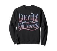 Denim und Diamanten Blue Jeans Mode Western Country Style Sweatshirt