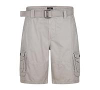 DENIMFY Cargo Shorts Herren mit Gürtel Regular Fit DFUlli Kurze Hosen Cargoshorts Sommer 100% Baumwolle, Größe:38, Farben:Ash Beige