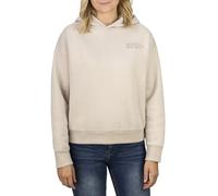 DENIMFY Hoodie Damen Oversized DFEmily Kapuzenpullover Pullover Sweatshirt Streetwear Print Beige XL, Größe:XL, Farben:Birch Beige (20200)