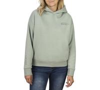 DENIMFY Hoodie Damen Oversized DFEmily Kapuzenpullover Pullover Sweatshirt Streetwear Print Grün S, Größe:S, Farben:Jadeite Green (12200)