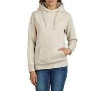 DENIMFY Hoodie Damen Regular Fit DFEmma Kapuzenpullover Pullover Cross-Over Kragen Beige S, Größe:S, Farben:Light Sand
