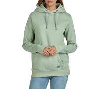 DENIMFY Hoodie Damen Regular Fit DFEmma Kapuzenpullover Pullover Cross-Over Kragen Grün S, Größe:S, Farben:Jadeite Green (52202)