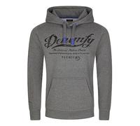 DENIMFY Hoodie Herren Regular Fit DFArno Kapuzenpullover Pullover Print | Beige Grün Blau Navy Schwarz Grau S M L XL XXL 3XL 4XL 5XL