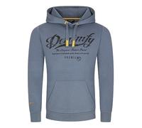 DENIMFY Hoodie Herren Regular Fit DFArno Kapuzenpullover Pullover Print Blau M, Größe:M, Farbe:Turbid Blue