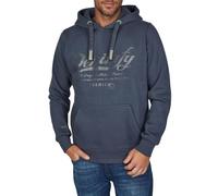 DENIMFY Hoodie Herren Regular Fit DFArno Kapuzenpullover Pullover Print Navy S, Größe:S, Farbe:Navy-Anthra-Mineral Green