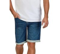 DENIMFY Jeans Shorts Herren Stretch Kurz Regular Fit DFAri Kurze Hosen Sommer Denim Einfarbig, Größe:31, Farben:Dark Blue Denim (D84)