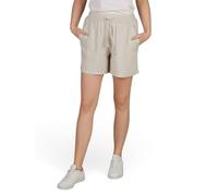 DENIMFY Kurze Hose Damen Sommer leichte Hose mit Gummizug Regular Fit DFLia Weite Bermuda Shorts 100% Viskose, Größe:XXL, Farben:Light Sand