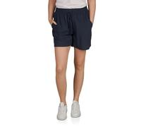DENIMFY Kurze Hose Damen Sommer leichte Hose mit Gummizug Regular Fit DFLia Weite Bermuda Shorts 100% Viskose, Größe:L, Farben:Navy