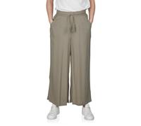DENIMFY Palazzo Hose Damen Sommer 3/4 Loose Fit DFKate Weites Bein | Sommerhose leicht Stoffhose Knöchellang Elastische Taille Viskose Grün Weiß Beige Schwarz Navy S M L XL XXL
