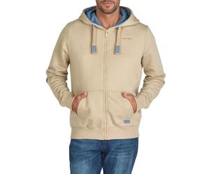 DENIMFY Sweatjacke Herren mit Kapuze Reißverschluss Regular Fit DFLeo | Kapuzenjacke Zip-Hoodie Beige Blau Schwarz Grün Grau S M L XL XXL 3XL 4XL 5XL