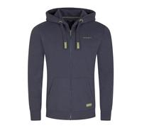 DENIMFY Sweatjacke Herren mit Kapuze Reißverschluss Regular Fit DFLeo Kapuzenjacke Zip-Hoodie, Größe:L, Farben:Navy (59400)