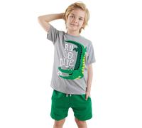 Denokids 2tlg. Outfit "Croco Boy" in Grün - Größe 98 | Kinder Oberteile
