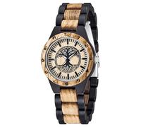 Dentily Natürliche Holz-Damenuhren, handgefertigt, Quarzuhr, Sport, einzigartige Armbanduhr für Damen, Cus-QW1087