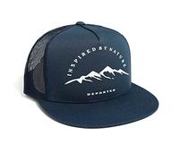 DEPARTED Herren Mesh Trucker Hat mit Print/Motiv - Snapback Cap - No. 143, Coastal Navy