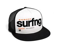 DEPARTED Herren Mesh Trucker Hat mit Print/Motiv - Snapback Cap - No. 260, Black/White
