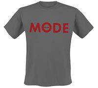 Depeche Mode Red Logo Männer T-Shirt Charcoal XXL 100% Baumwolle Band-Merch, Bands, Nachhaltigkeit