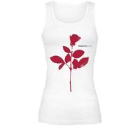 Depeche Mode Rose Frauen Top weiß XXL 100% Baumwolle Band-Merch, Bands, Nachhaltigkeit