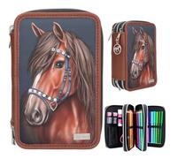 Depesche Miss Melody 3 Fach Federtasche LUXURY HORSE