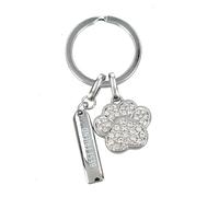 Depesche 0013720.02 Glamour Schlüsselanhänger aus Metall, Glücksbringer mit Tatze, Schlüsselring und liebevoller Botschaft, zum Verschenken